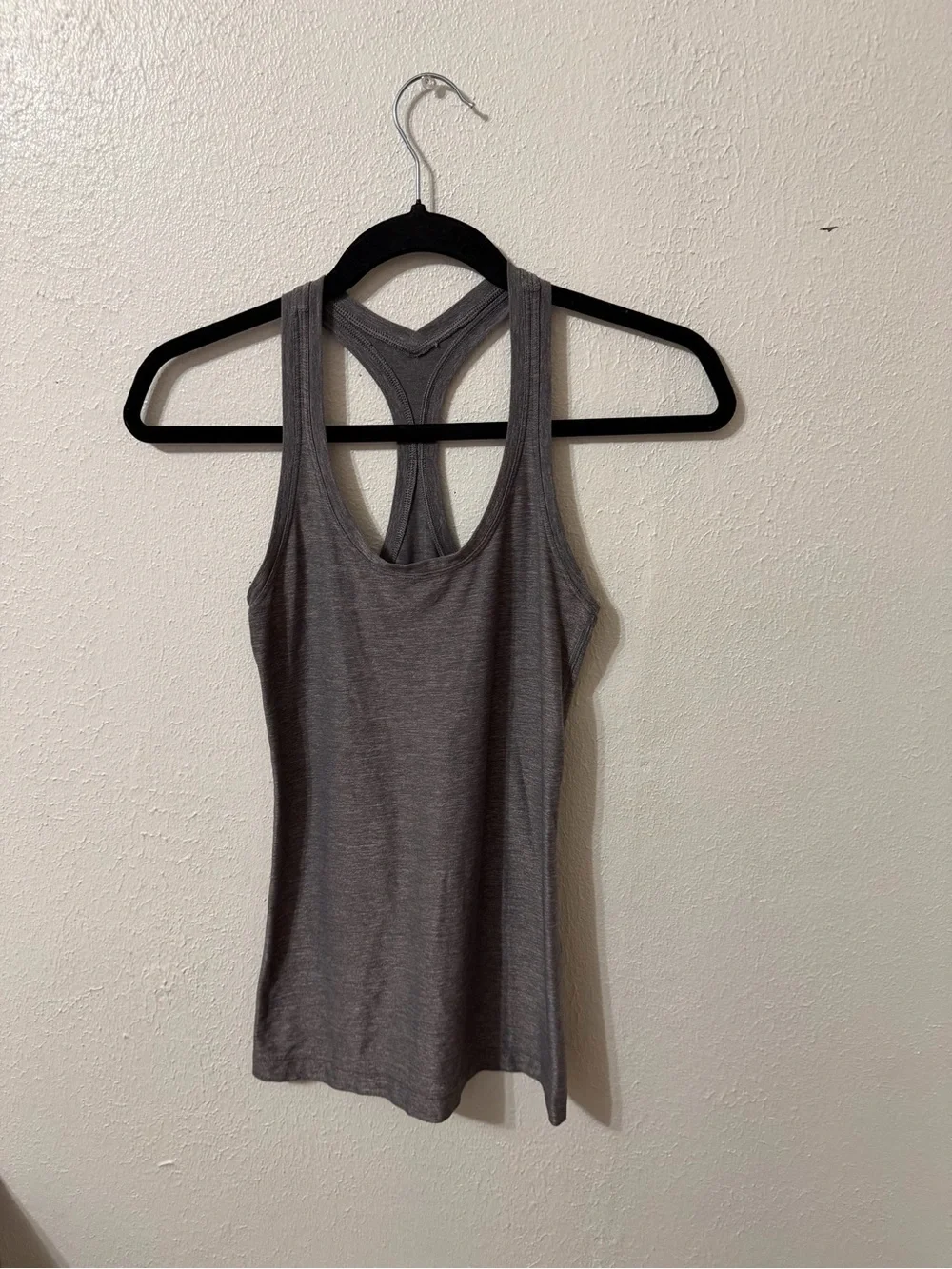 lululemon athletica Gray Racerback Yoga Tank